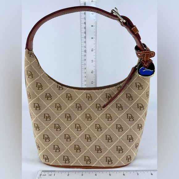 Dooney & Bourke Signature Canvas Tan and Brown Women's Bag